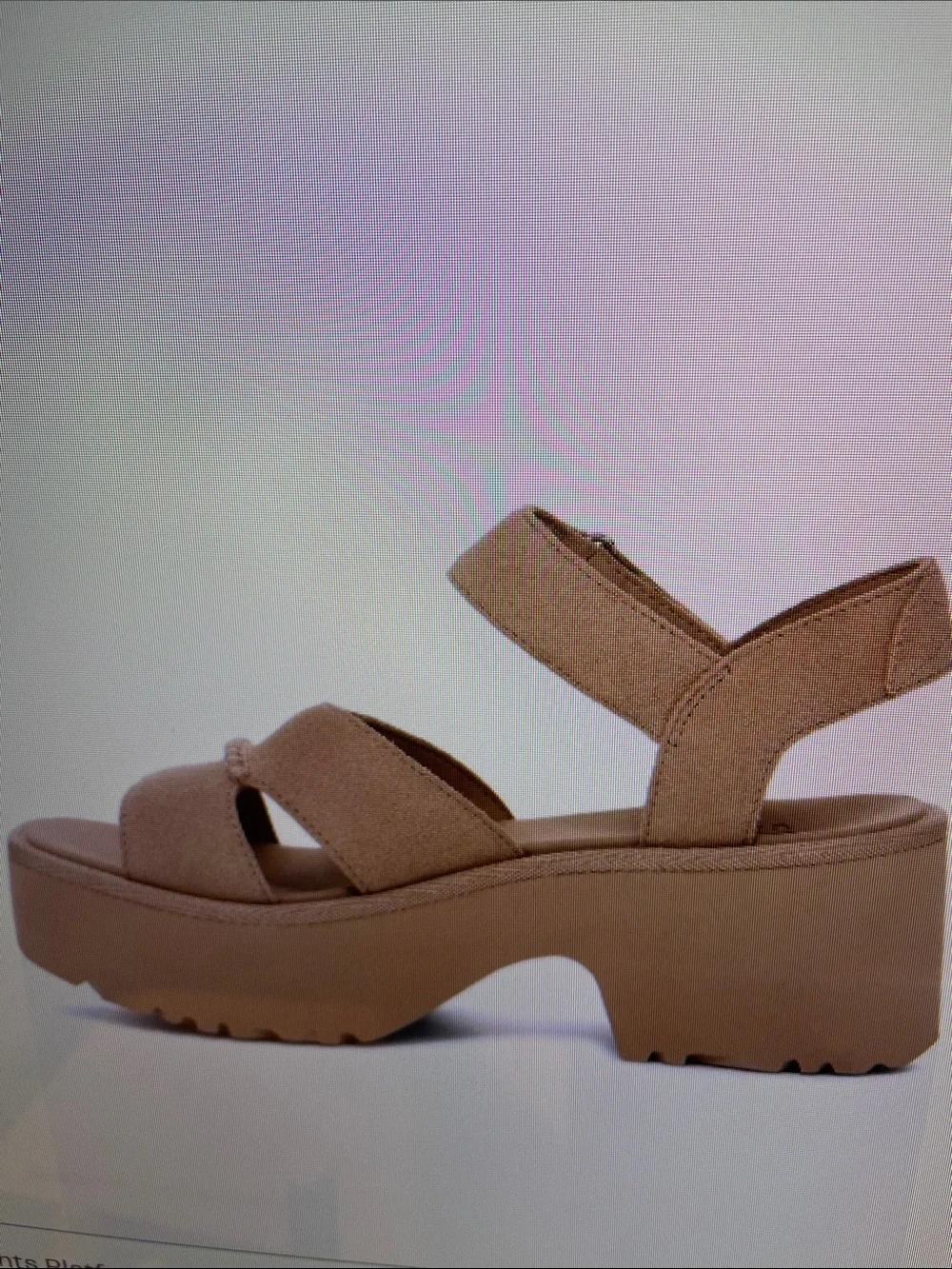 NWT UGG Women’s Tan Platform Sandal with Ankle Strap